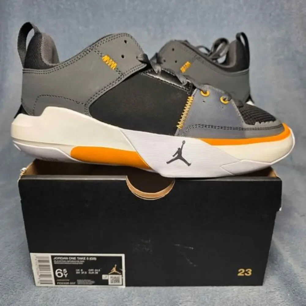 Jordan One Take 5 (GS) Black/Taxi-Anthracit Shoes Youth 6.5 or Womens 8